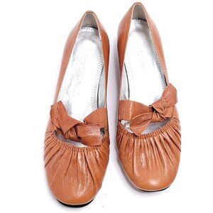 Lanzoni & b Women's Loafers Brown Leather shoes